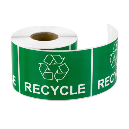 3 x 2in Sticker: Recycle Logo Label Roll