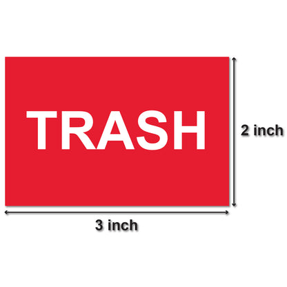 3 x 2in Sticker: Trash Label Roll