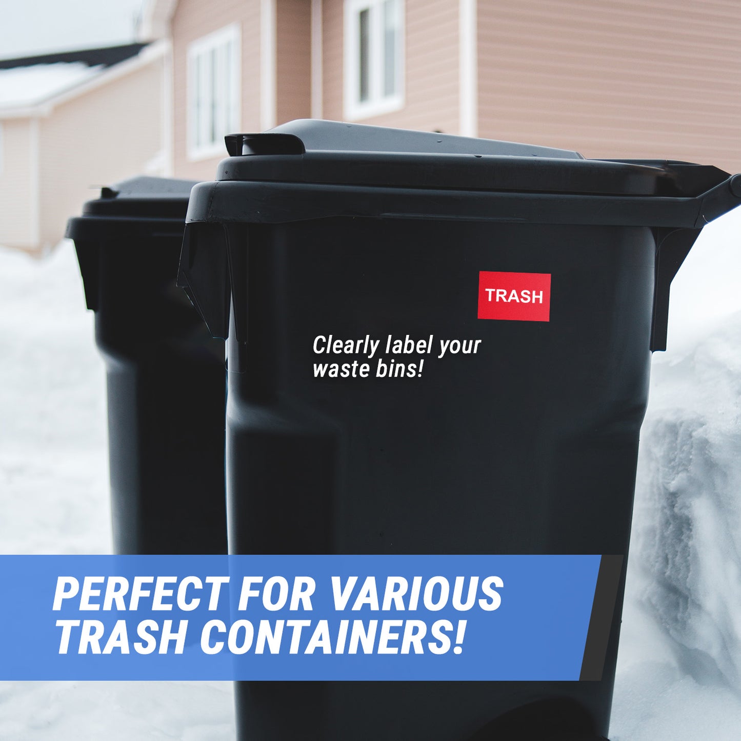 3 x 2in Sticker: Trash Label Roll