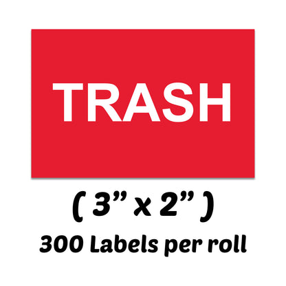 3 x 2in Sticker: Trash Label Roll