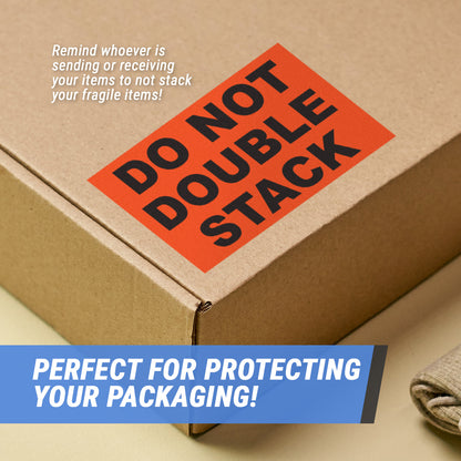 5 x 3in Sticker: Do Not Double Stack