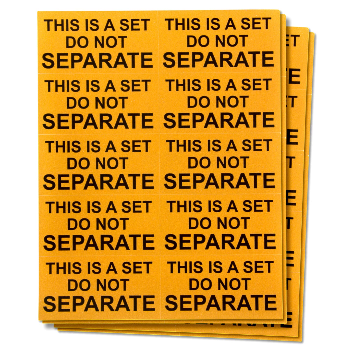 2 x 1in Sticker: This Is A Set Do Not Separate Labels
