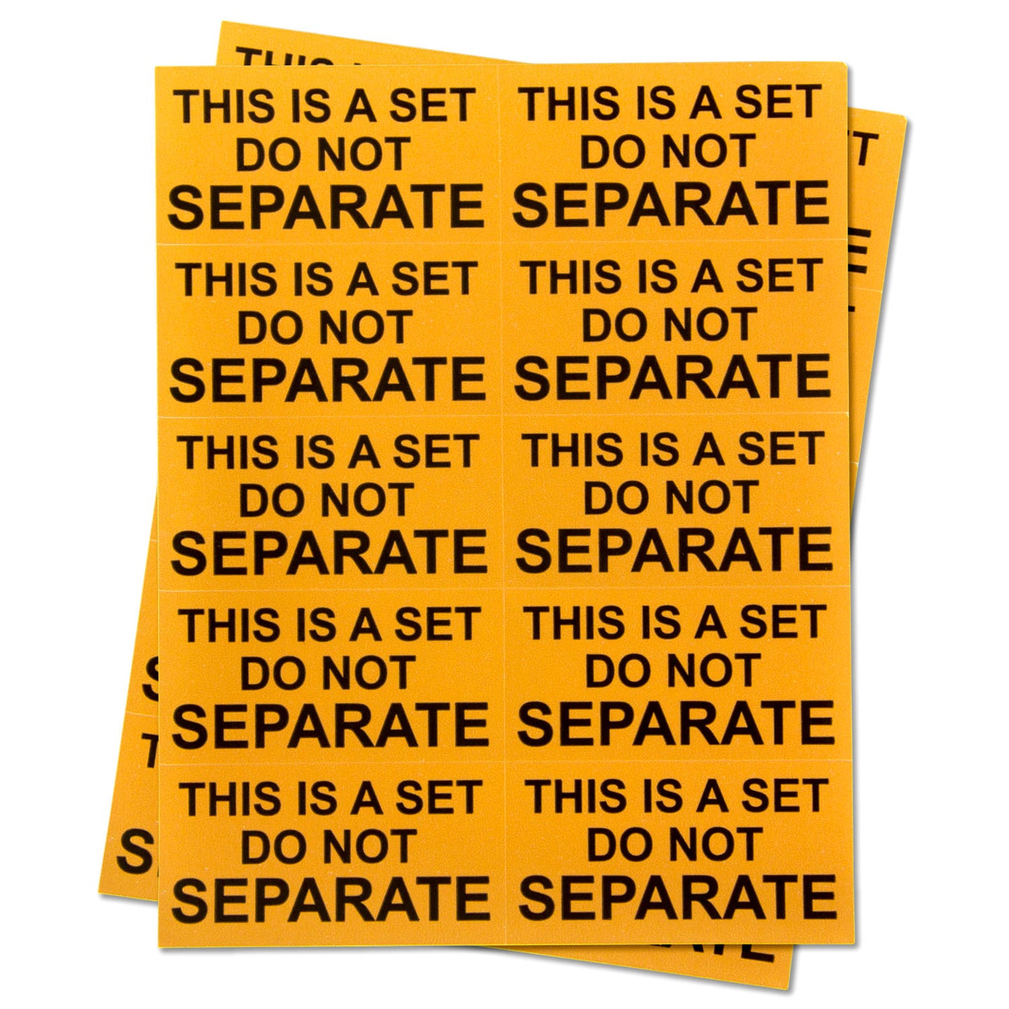 2 x 1in Sticker: This Is A Set Do Not Separate Labels