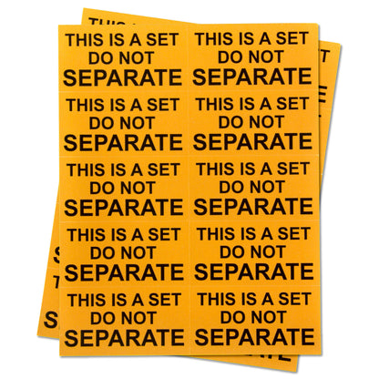 2 x 1in Sticker: This Is A Set Do Not Separate Labels