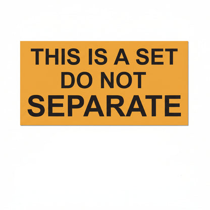 2 x 1in Sticker: This Is A Set Do Not Separate Labels