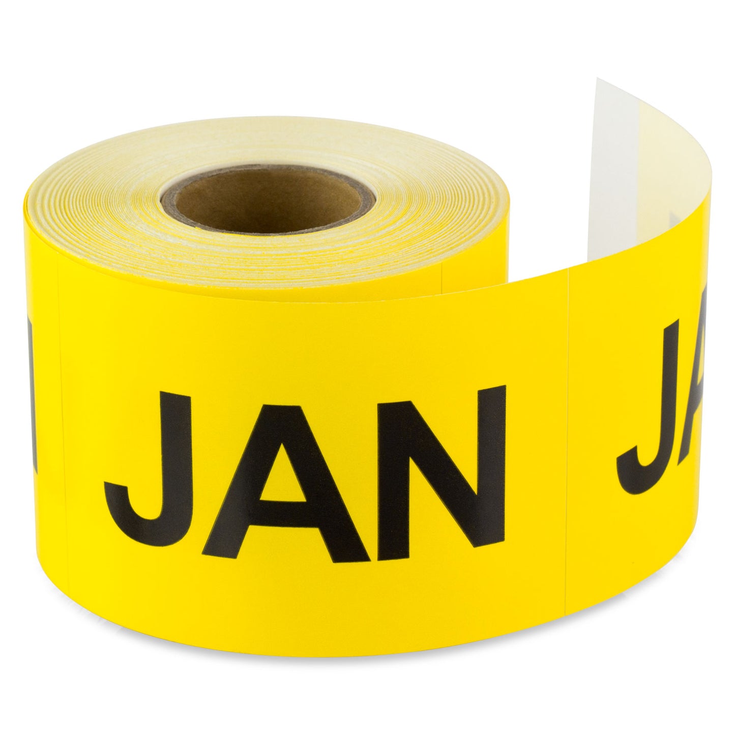 3 x 2in January Month Label Yellow (Roll)