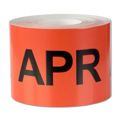3 x 2in April Month Label Orange (Roll)