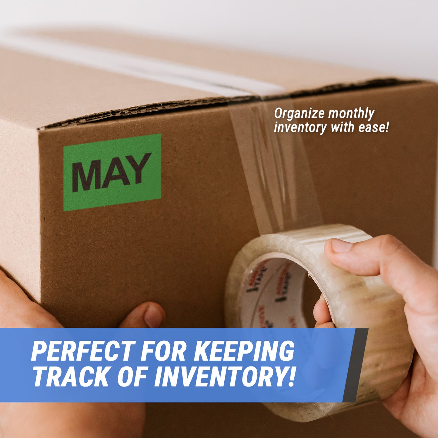 3 x 2in May Month Label Green (Roll)