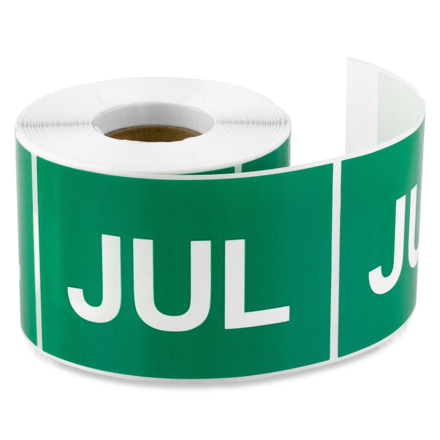 3 x 2in July Month Label Green (Roll)