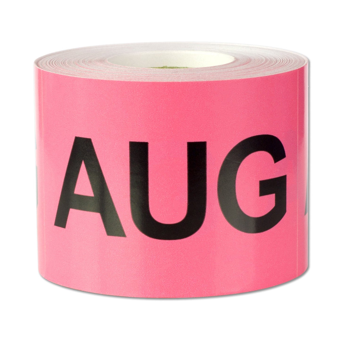 3 x 2in August Month Label Pink (Roll)