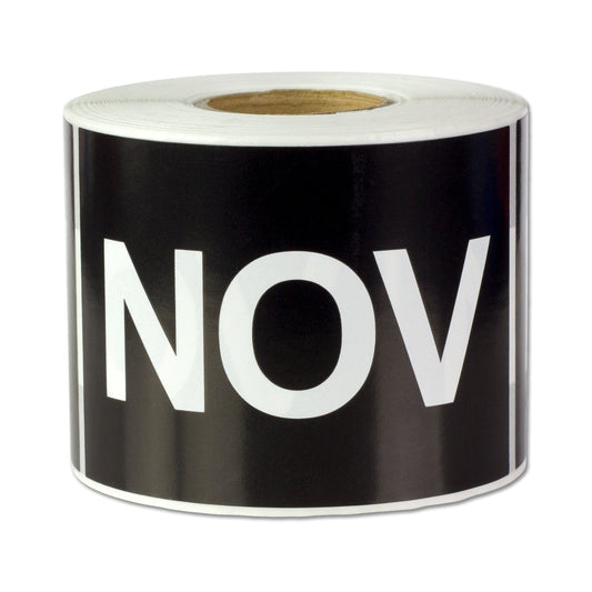 3 x 2in November Month Label Black (Roll)