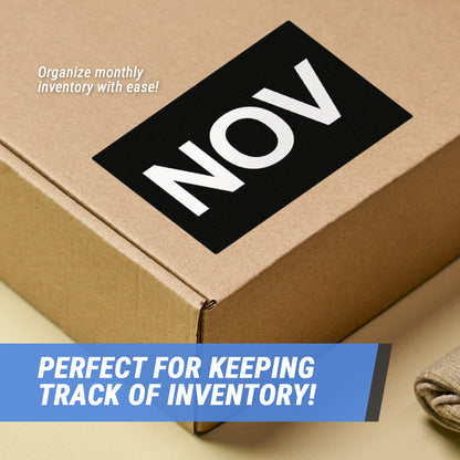3 x 2in November Month Label Black (Roll)