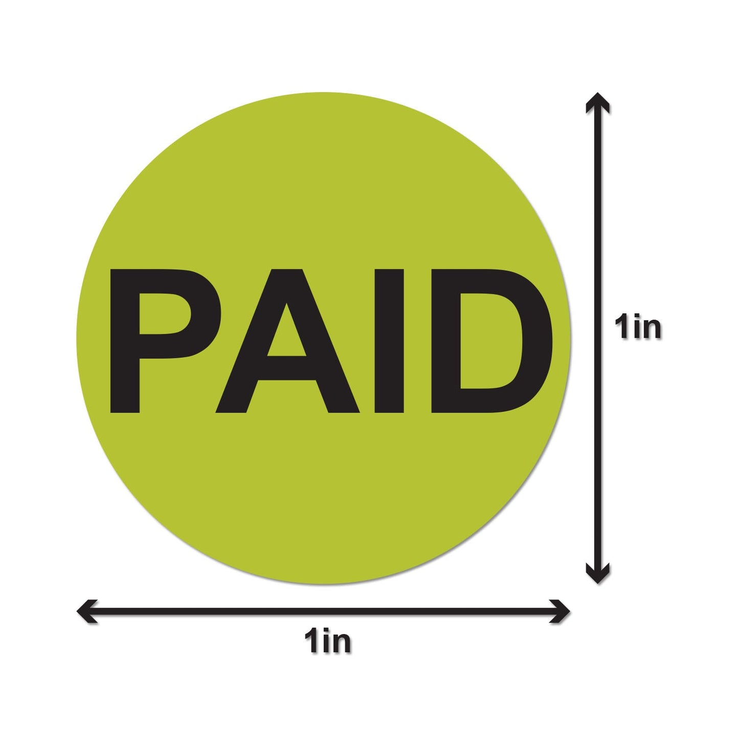 1 inch PAID Sheet Labels