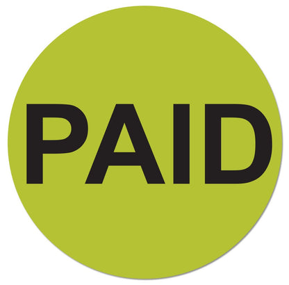 1 inch PAID Sheet Labels