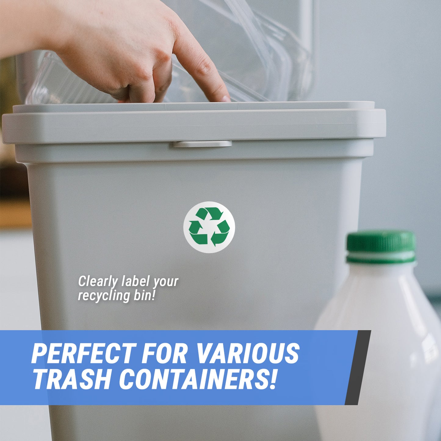 1.5in Sticker: Recycle Label