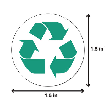 1.5in Sticker: Recycle Label