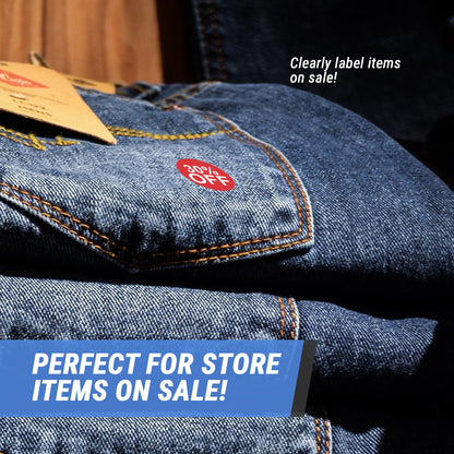 1in Sticker: 25 Percent Off Retail Label