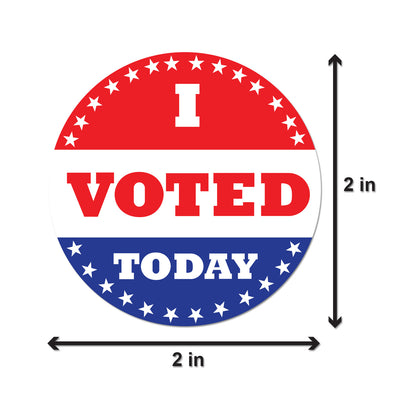 2in Sticker: I Voted Today Label Roll