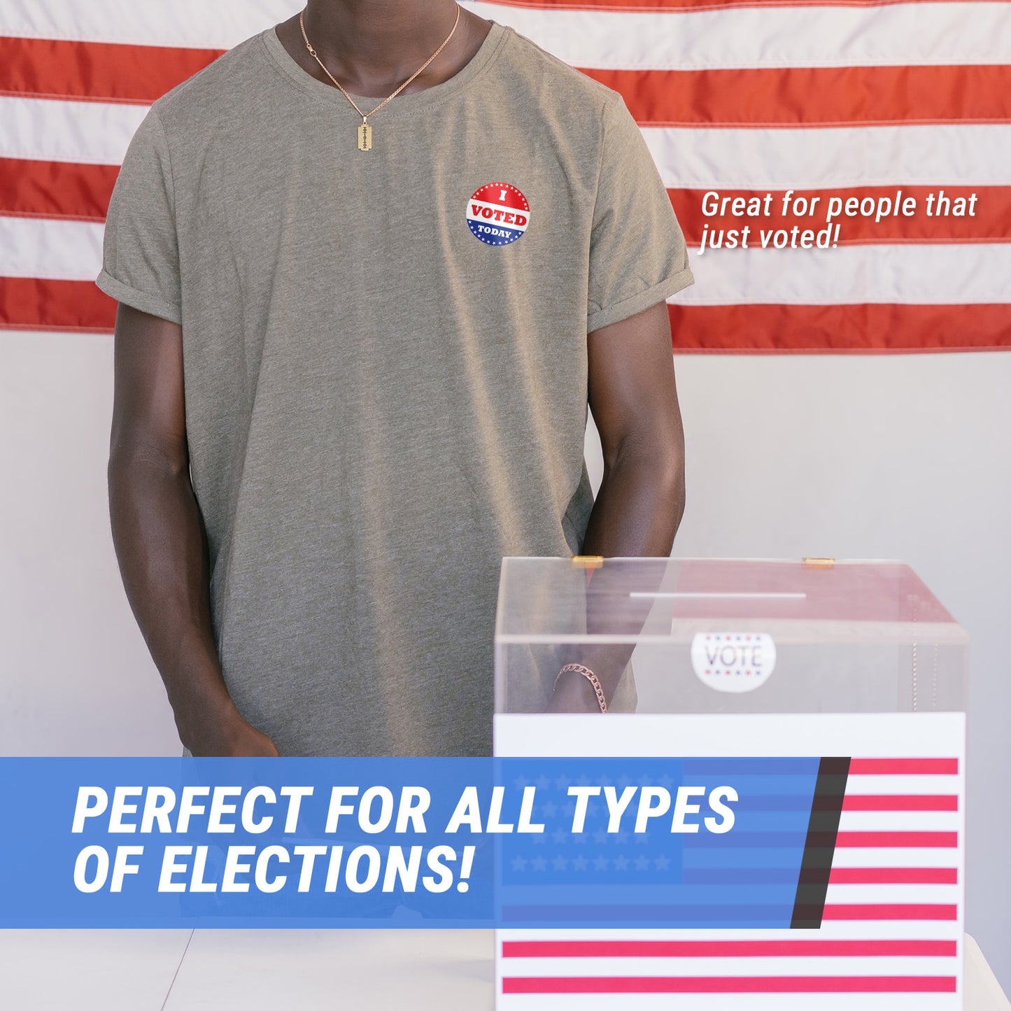 2in Sticker: I Voted Today Label Roll