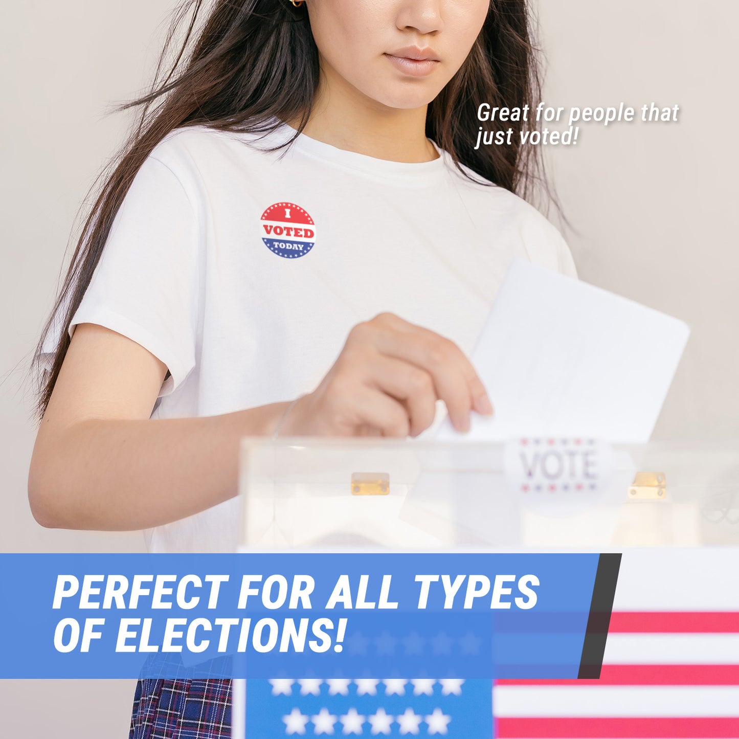 2in Sticker: I Voted Today Label Roll