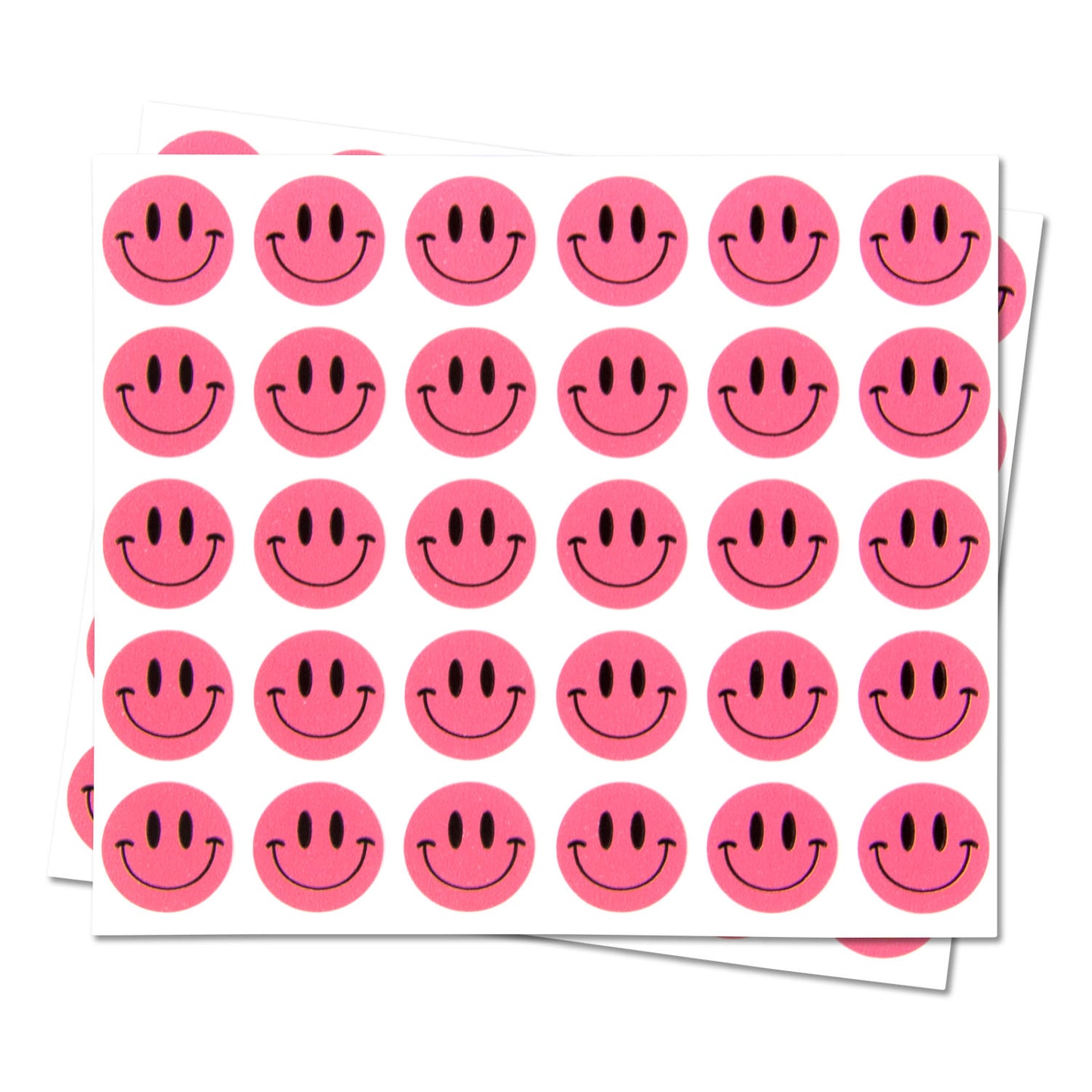 0.5in Smiley Face Label Pink (Sheet)
