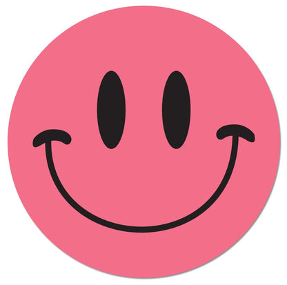 0.5in Smiley Face Label Pink (Sheet)