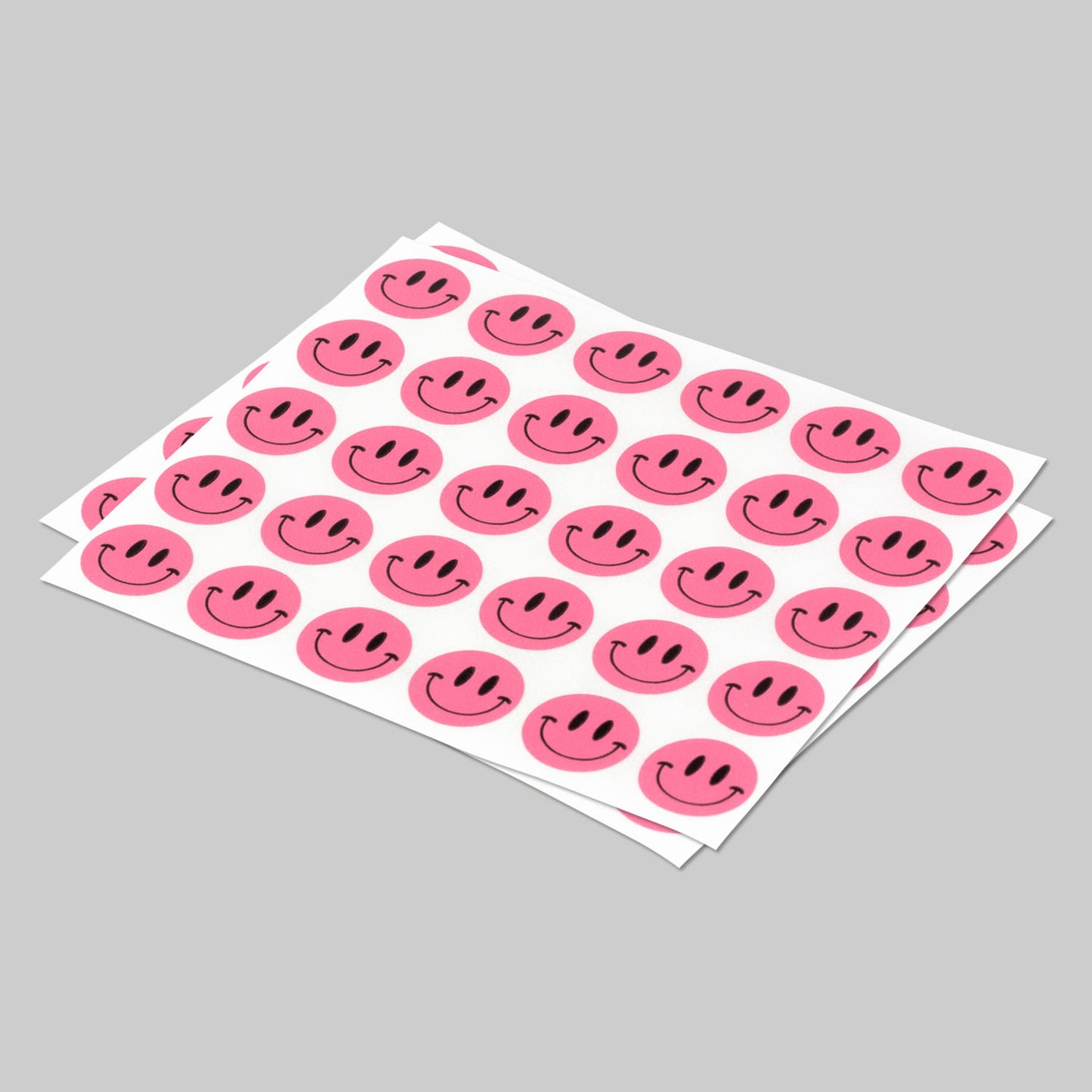 0.5in Smiley Face Label Pink (Sheet)
