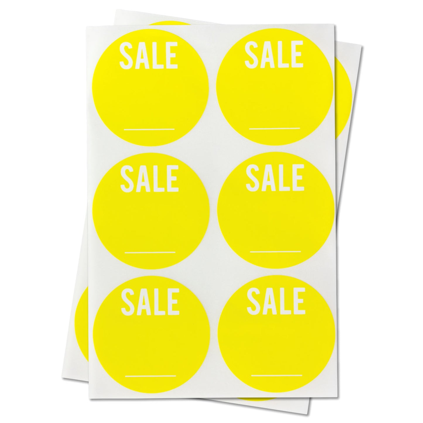 1.5in SALE Label Yellow (Sheet)