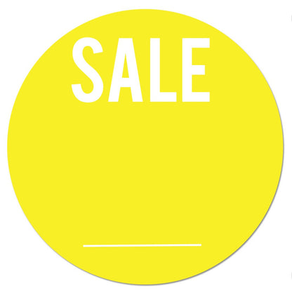 1.5in SALE Label Yellow (Sheet)