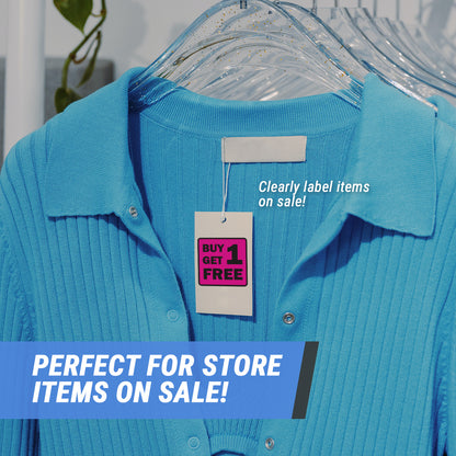 2 x 2in Sticker: Buy One Get One Free Label Roll (Retail)