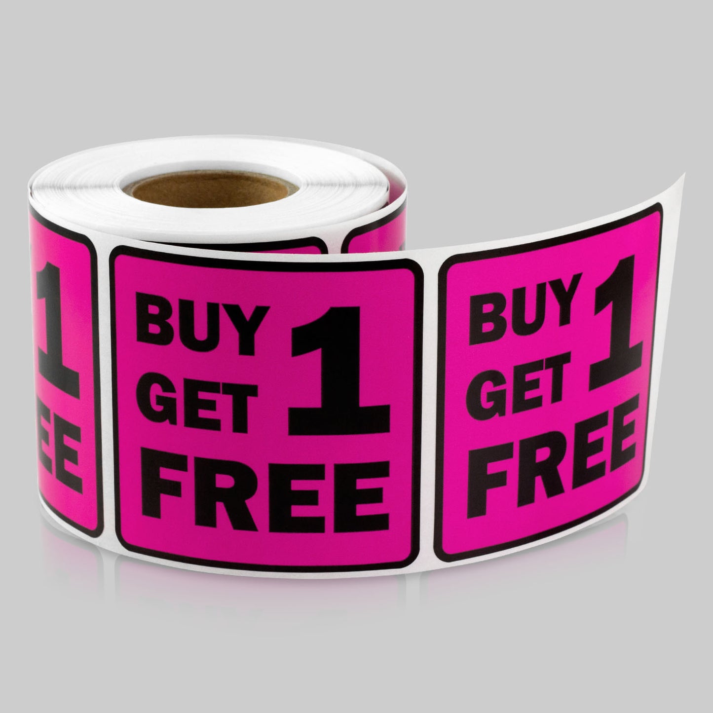 2 x 2in Sticker: Buy One Get One Free Label Roll (Retail)