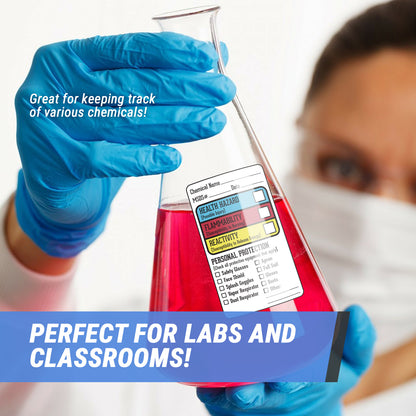 1.5 x 2.5in Sticker: Right to Know Chemicals Declaration Label