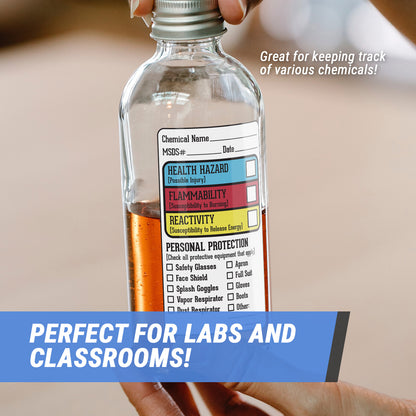1.5 x 2.5in Sticker: Right to Know Chemicals Declaration Label