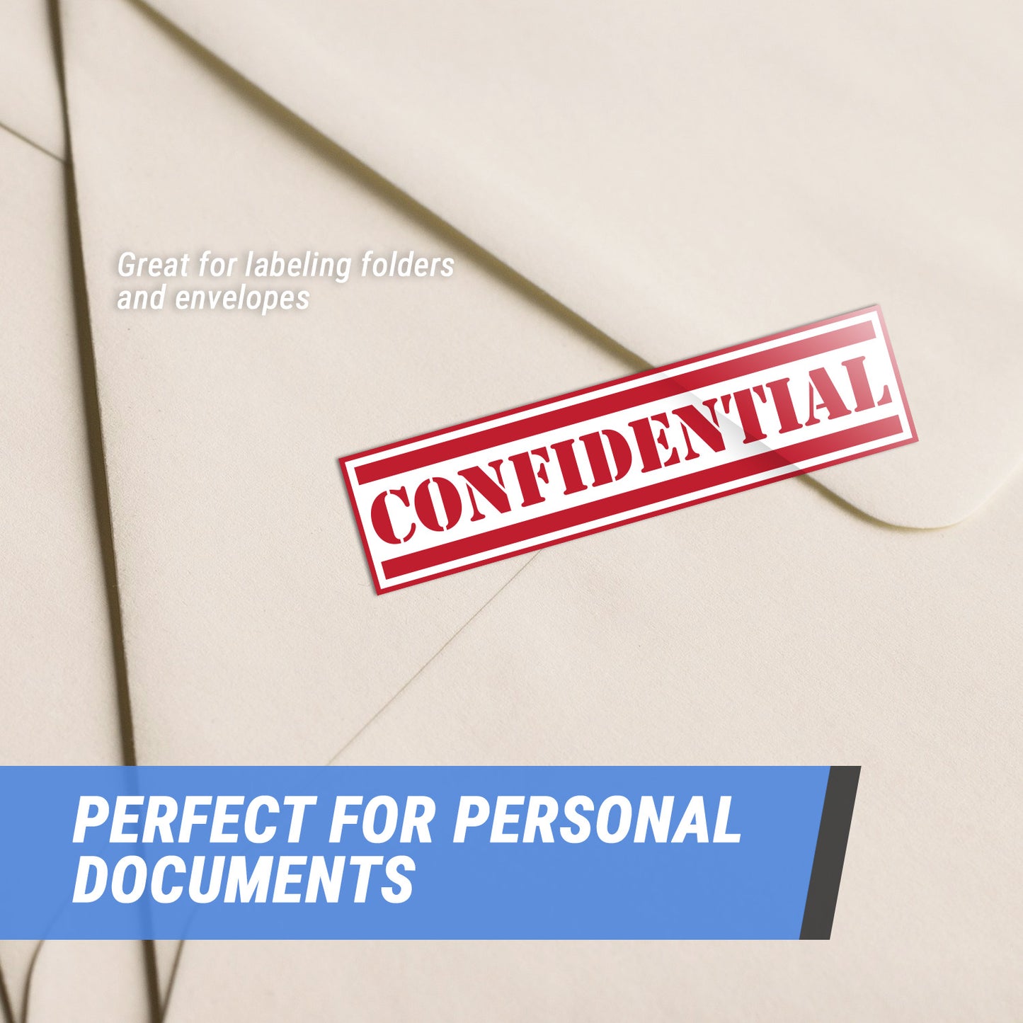 4 x 1in Sticker: Confidential Label