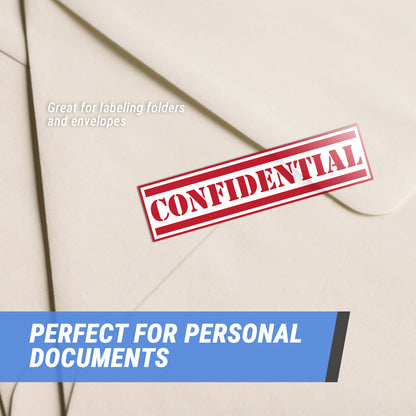 4 x 1in Sticker: Confidential Label