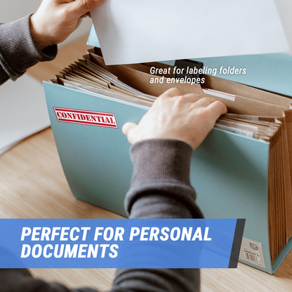 4 x 1in Sticker: Confidential Label