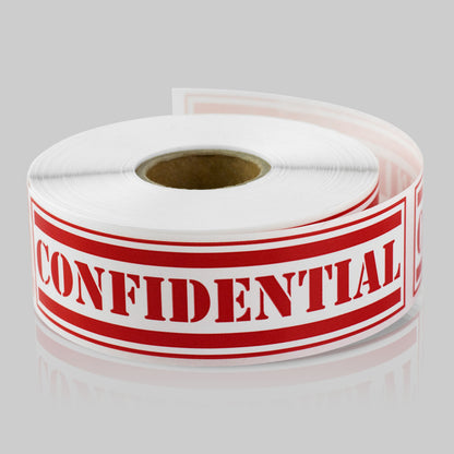 4 x 1in Sticker: Confidential Label