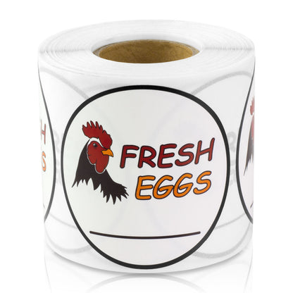 2 inch Fresh Eggs Food Labels (Roll)