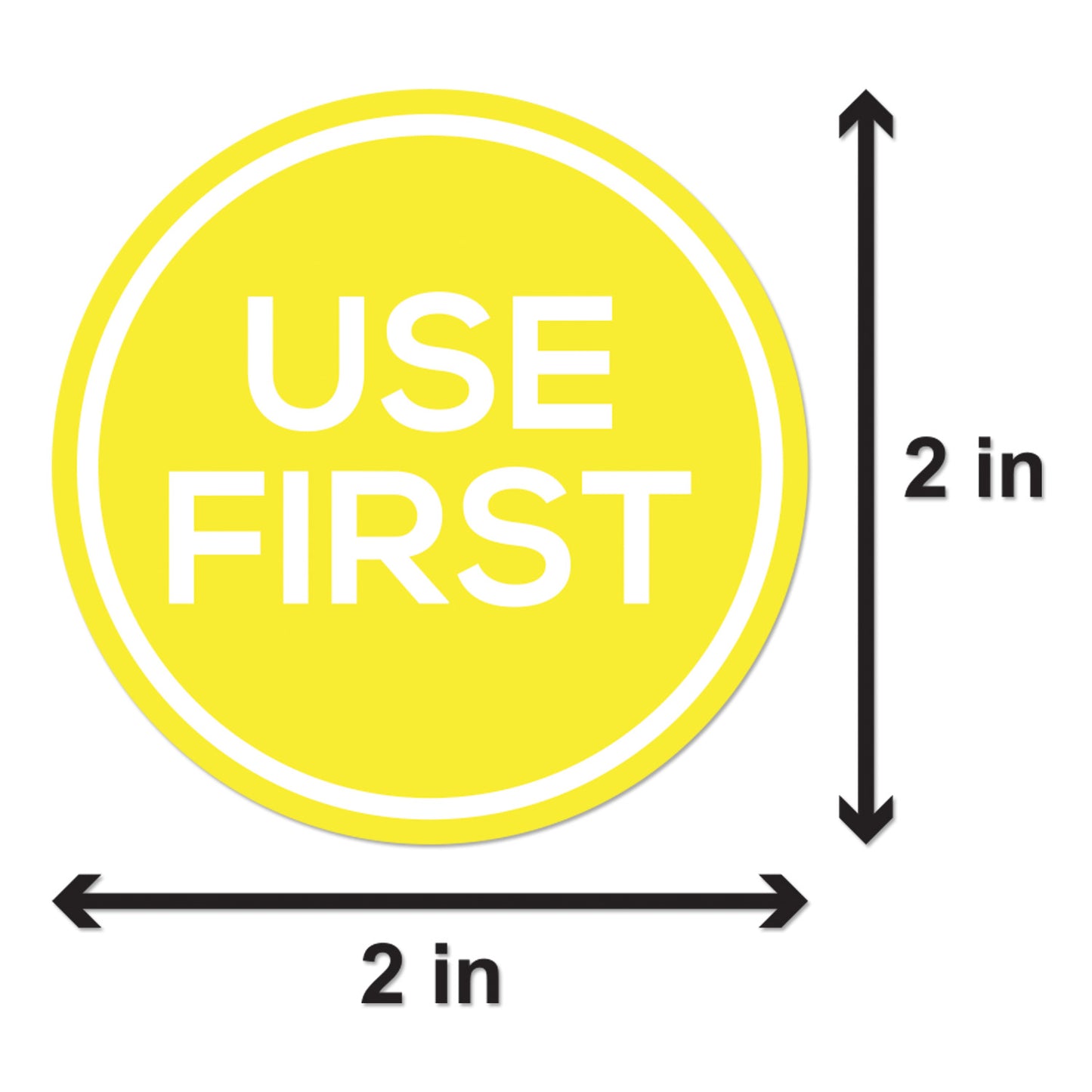 2in Sticker: Use First Label Roll (Yellow)