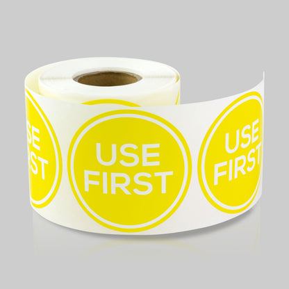 2in Sticker: Use First Label Roll (Yellow)