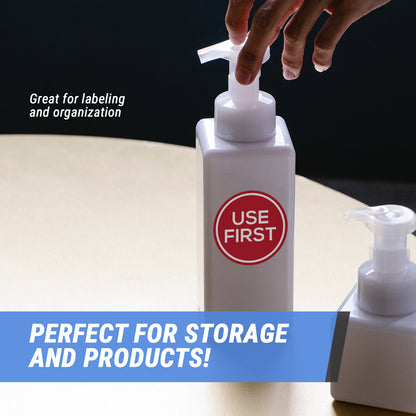 2in Sticker: Use First Label Roll (Red)