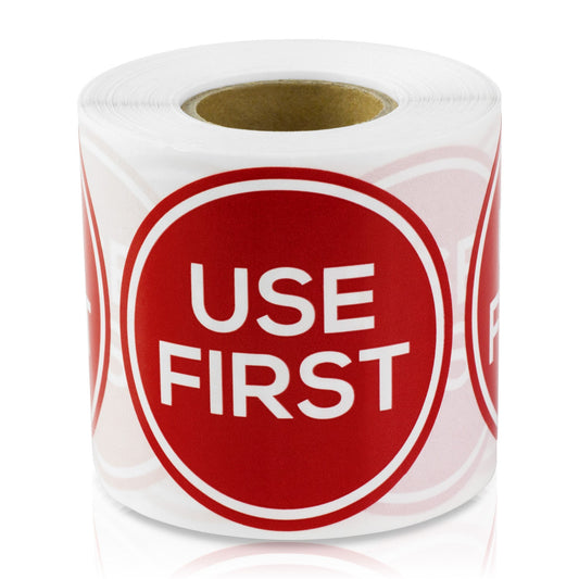 2in Sticker: Use First Label Roll (Red)