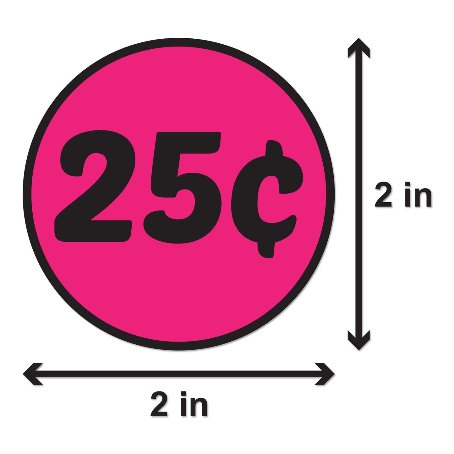 2in Sticker: 25 Cent Label Roll