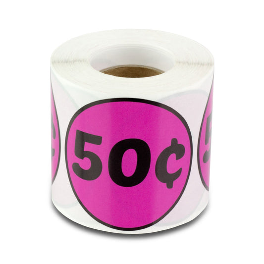 2in Sticker: 50 Cent Label Roll