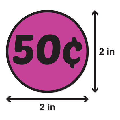 2in Sticker: 50 Cent Label Roll