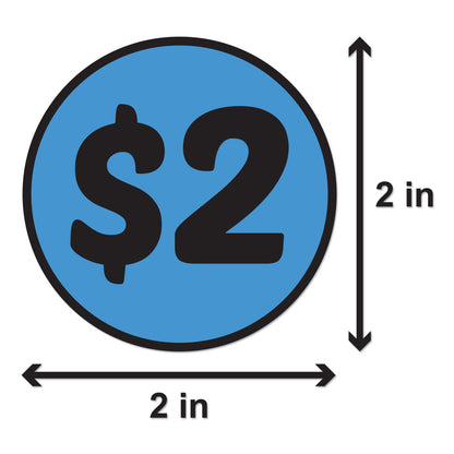2in Sticker: 2 Dollar Label Roll