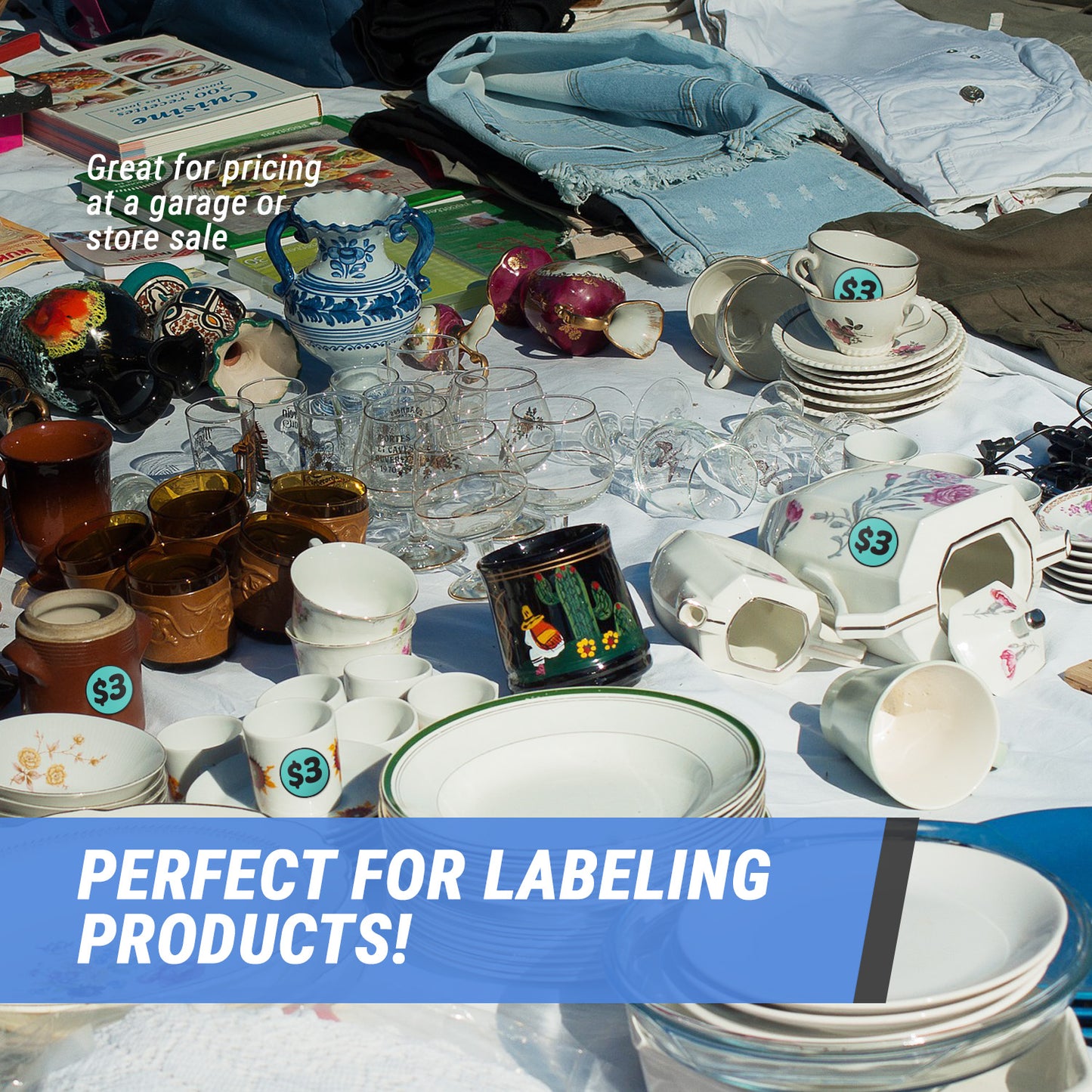 2in Sticker: 3 Dollar Label Roll