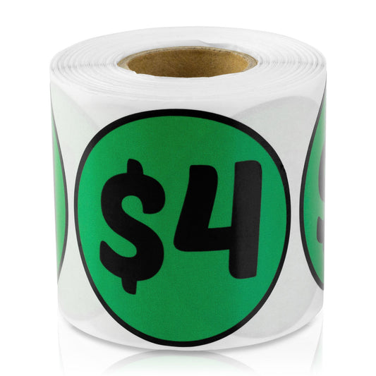 2in Sticker: 4 Dollar Label Roll
