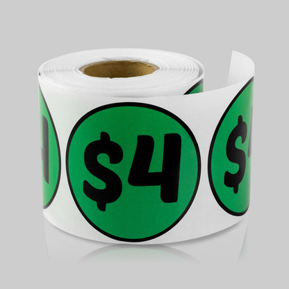 2in Sticker: 4 Dollar Label Roll