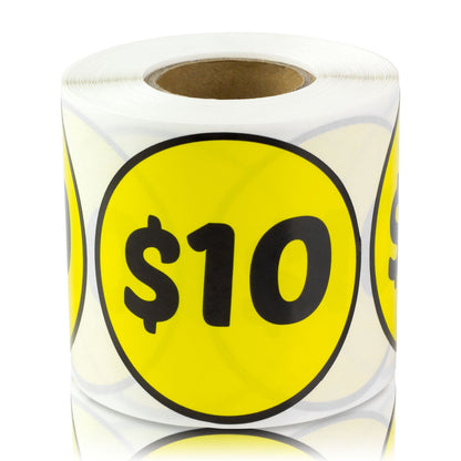 2in Sticker: 10 Dollar Label Roll